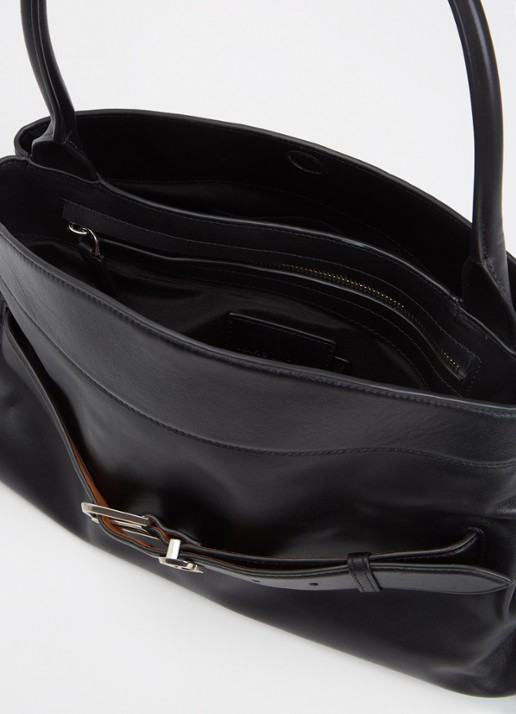 Marc Jacobs The Dakota Satchel schoudertas van leer - detail 4 zwart