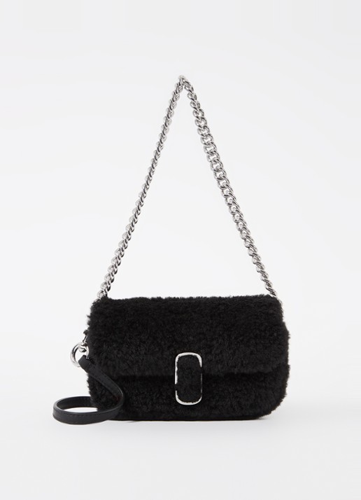 Marc Jacobs The J Marc schoudertas van teddy - voorkant 2 zwart
