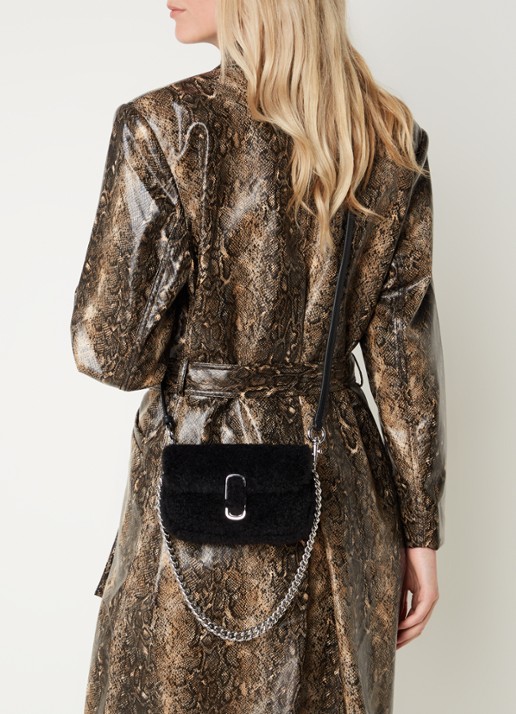 Marc Jacobs The J Marc schoudertas van teddy - voorkant 3 zwart