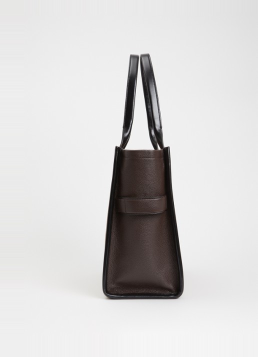 Marc Jacobs The Large Tote shopper van suède - detail 2 cognac