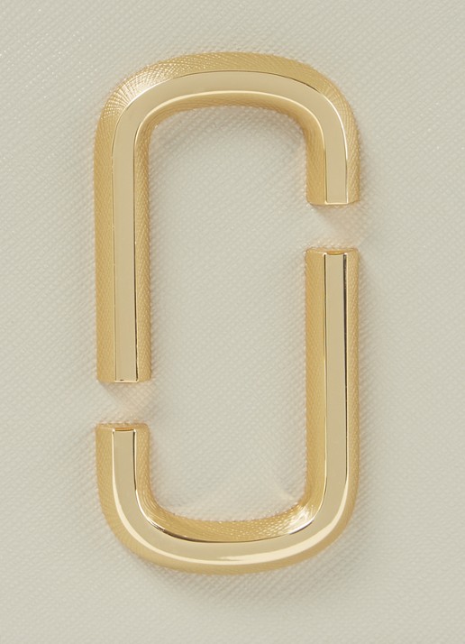 Marc Jacobs The Logo Strap Snapshot cameratas van leer - detail 3 ivoor