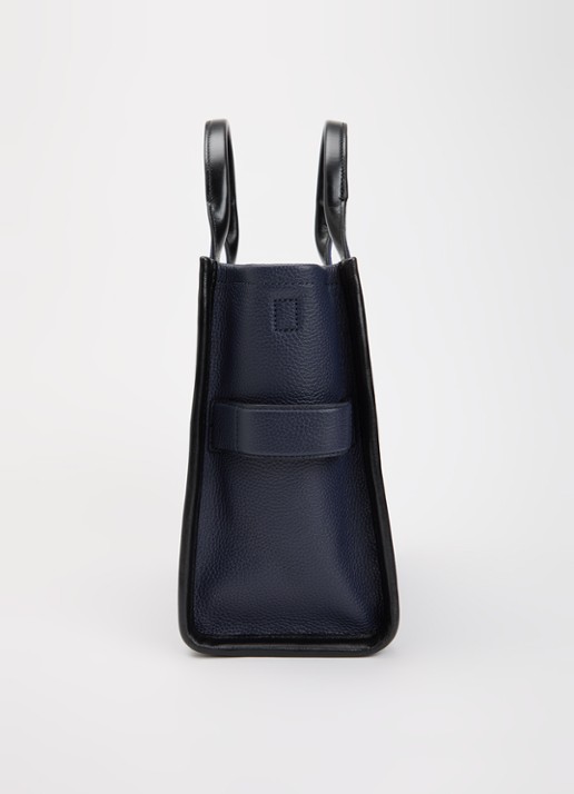 Marc Jacobs The Medium Tote handtas van suède met afneembare schouderriem - detail 3 donkerblauw