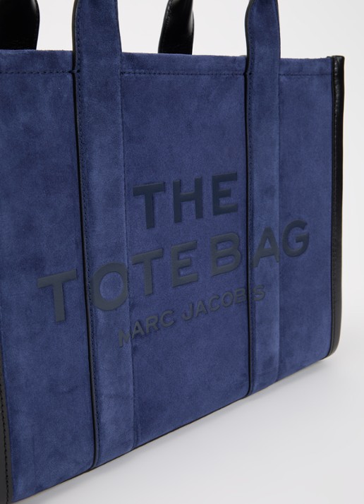 Marc Jacobs The Medium Tote handtas van suède met afneembare schouderriem - detail 5 donkerblauw