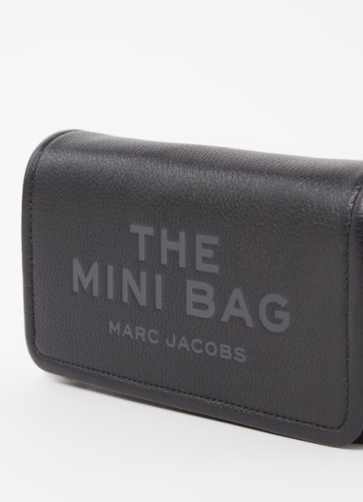 Marc Jacobs The Mini crossbodytas met logo  - detail 4 zwart