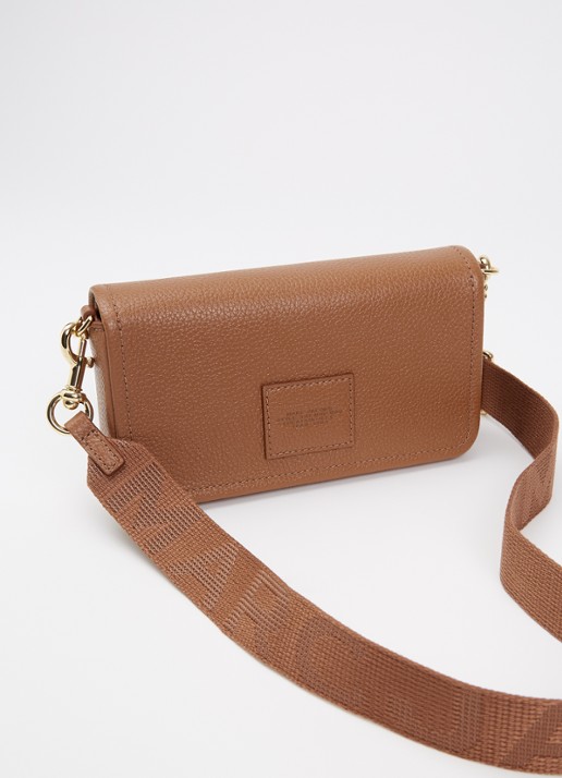 Marc Jacobs The Mini crossbodytas met logo  - achterkant 7 roestbruin