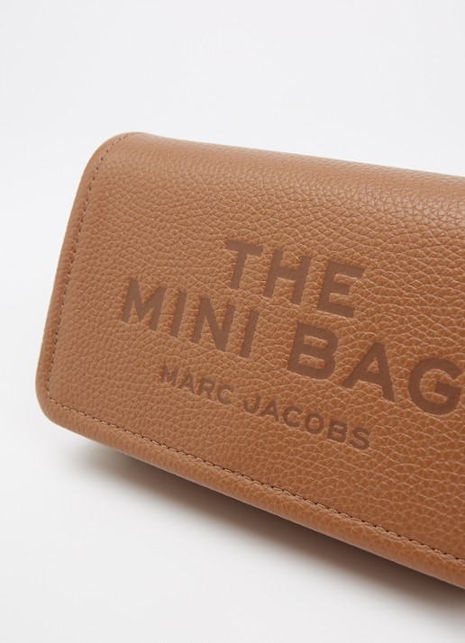 Marc Jacobs The Mini crossbodytas met logo  - detail 3 roestbruin