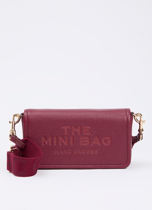 Marc Jacobs The Mini crossbodytas met logo  - voorkant rood