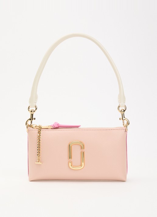 Marc Jacobs The pochette crossbody tas van leer met afneembare schouderriem