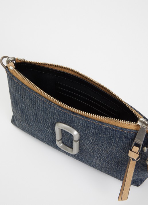 Marc Jacobs The Pochette schoudertas met logo - detail indigo