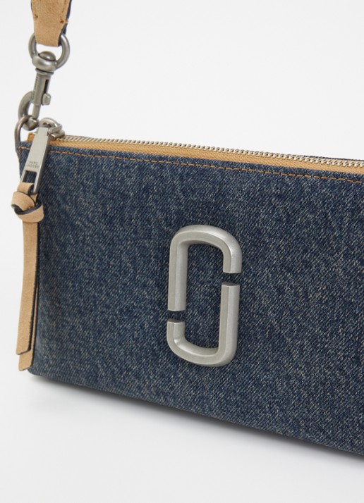 Marc Jacobs The Pochette schoudertas met logo - detail 3 indigo