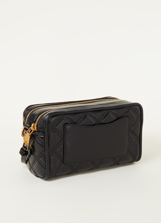 Marc Jacobs The Quilted Softshot 21 cameratas van leer - achterkant zwart