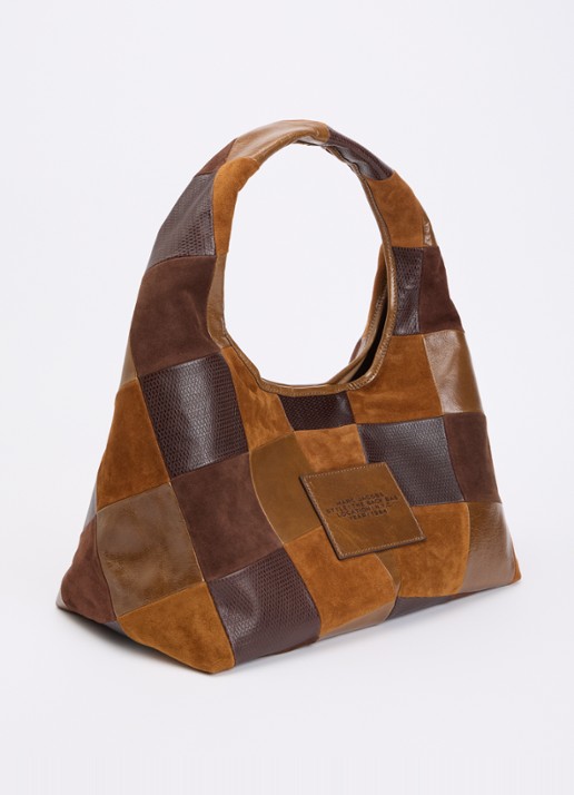 Marc Jacobs The Sack schoudertas van leer  - achterkant 5 bruin