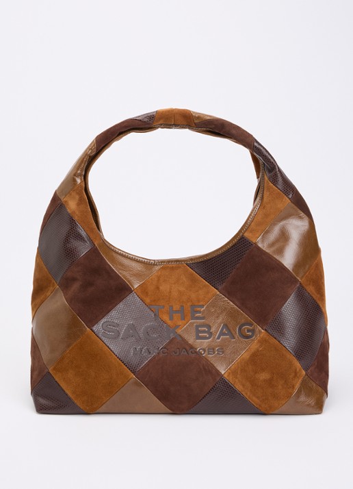 Marc Jacobs The Sack schoudertas van leer  - voorkant 6 bruin