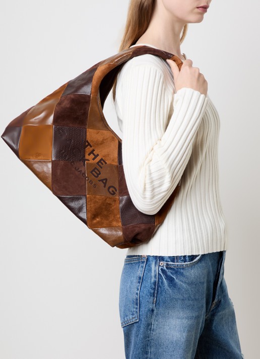 Marc Jacobs The Sack schoudertas van leer  - voorkant 7 bruin