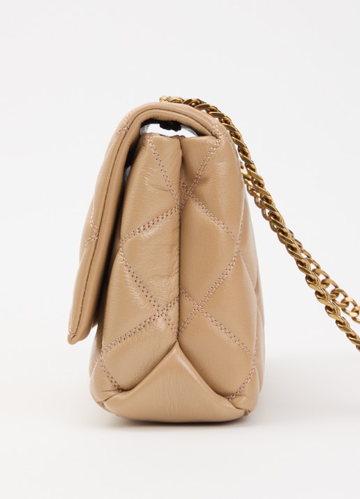Marc Jacobs The Slim dual schoudertas van leer  - detail 3 camel