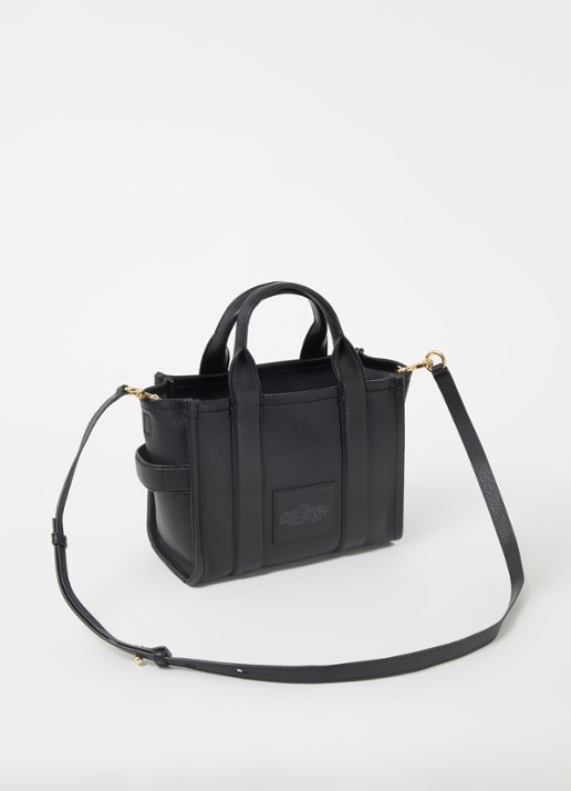 Marc Jacobs The Small Tote handtas met logo - achterkant 3 zwart