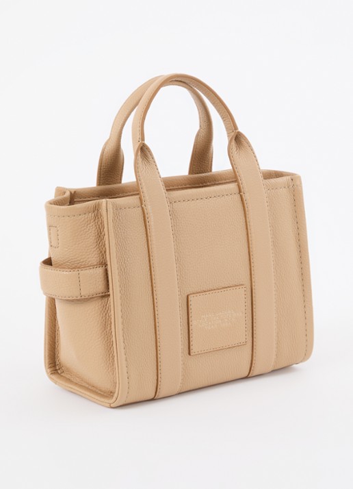 Marc Jacobs The Small Tote handtas met logo - achterkant 4 camel