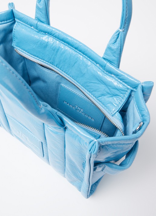 Marc Jacobs The Small Tote handtas met logo - detail 2 blauw