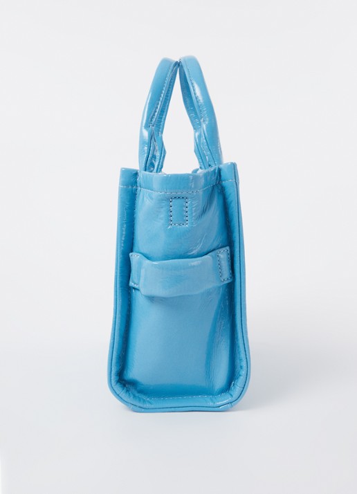 Marc Jacobs The Small Tote handtas met logo - detail 3 blauw