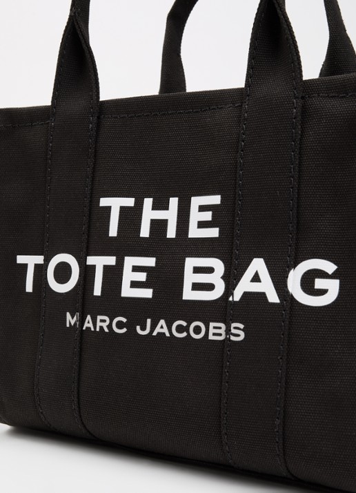 Marc Jacobs The Small Tote handtas van canvas met afneembare schouderriem - detail 3 zwart