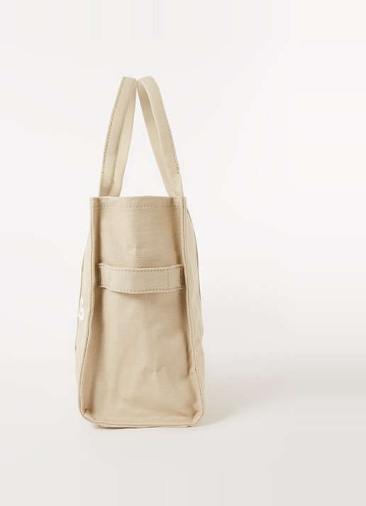 Marc Jacobs The Small Tote shopper van canvas met logoprint - detail 5 beige