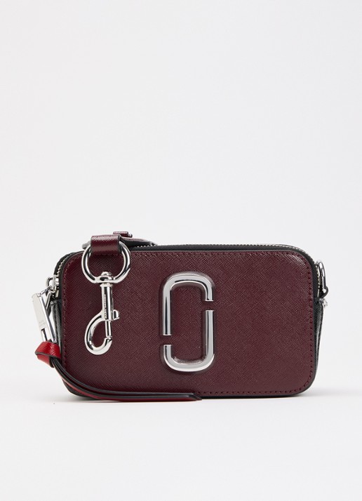 Marc Jacobs The Snapshot crossbodytas van leer met afneembare schouderriem
