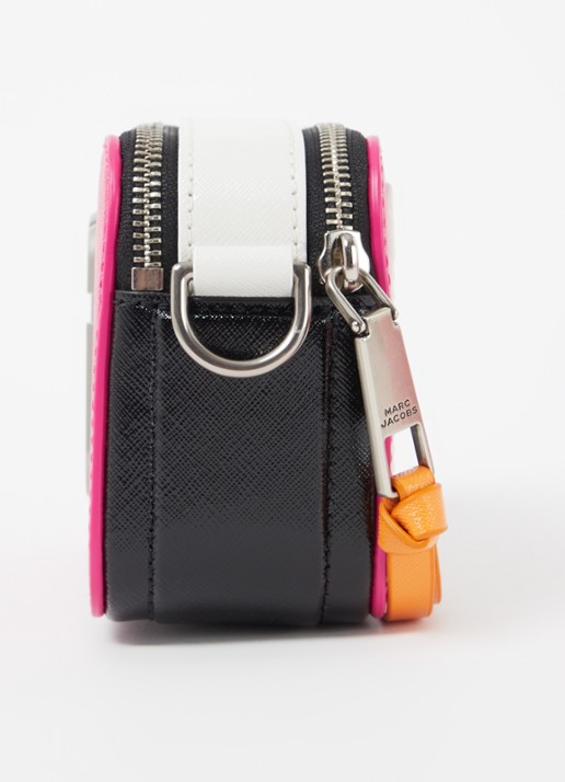 Marc Jacobs The Snapshot crossbodytas van leer - detail 5 donkerroze
