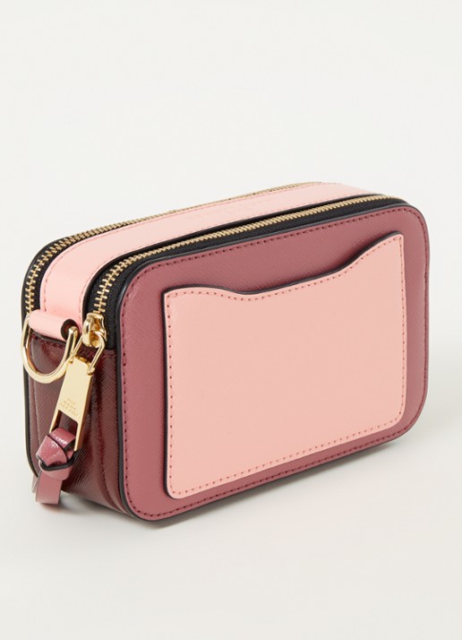 Marc Jacobs The Snapshot crossbodytas van leer - achterkant 4 roze