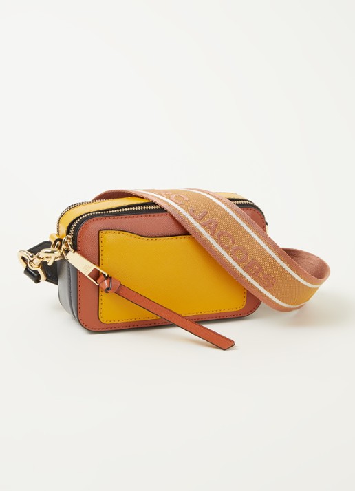 Marc Jacobs The Snapshot crossbodytas van leer - achterkant 5 bruin