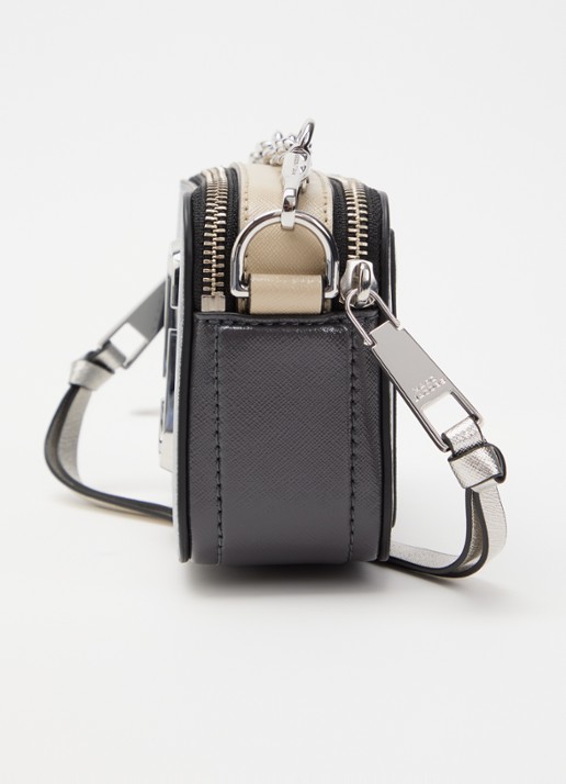 Marc Jacobs The Snapshot crossbodytas van leer - detail 2 grijs
