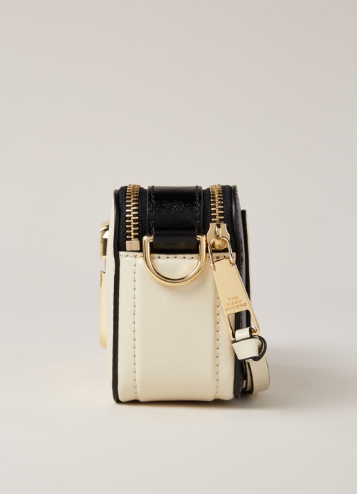 Marc Jacobs The Snapshot crossbodytas van leer - detail 5 ivoor