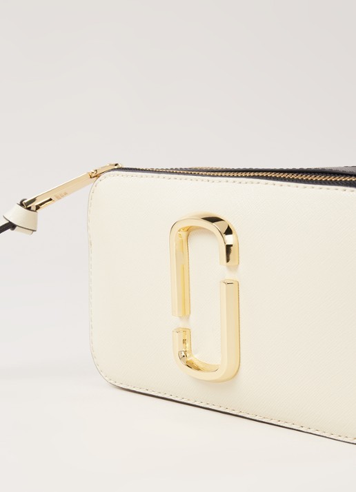 Marc Jacobs The Snapshot crossbodytas van leer - detail 6 ivoor