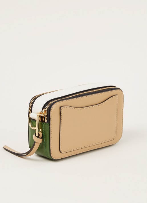 Marc Jacobs The Snapshot crossbodytas van leer - detail 3 beige