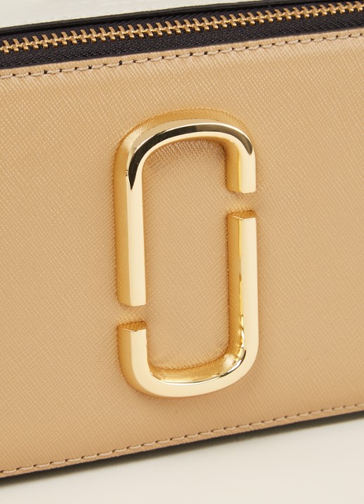 Marc Jacobs The Snapshot crossbodytas van leer - detail 6 beige
