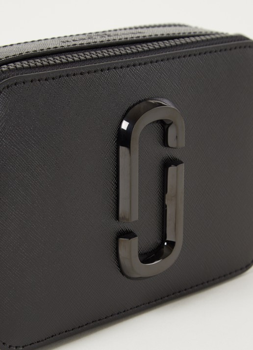 Marc Jacobs The Snapshot DTM crossbodytas van leer - detail 7 zwart