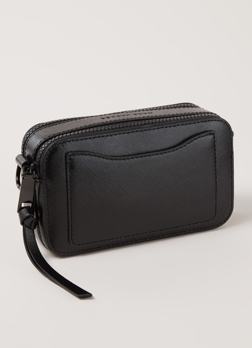 Marc Jacobs The Snapshot DTM crossbodytas van leer - detail 8 zwart