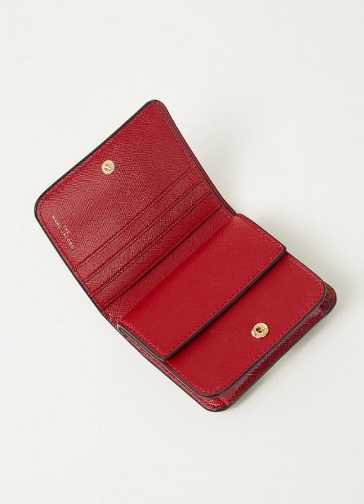 Marc Jacobs The Snapshot Mini portemonnee van leer - detail 3 zwart