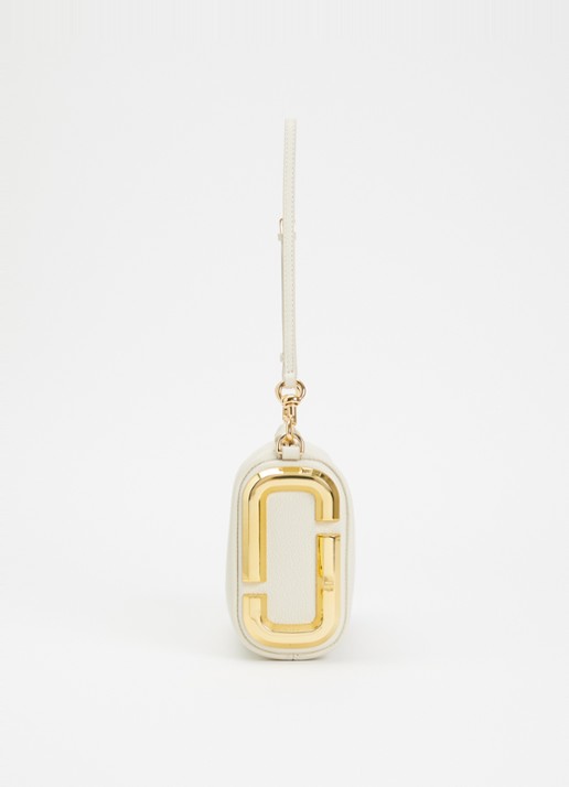 Marc Jacobs The Snapshot schoudertas van leer - detail 5 gebroken wit