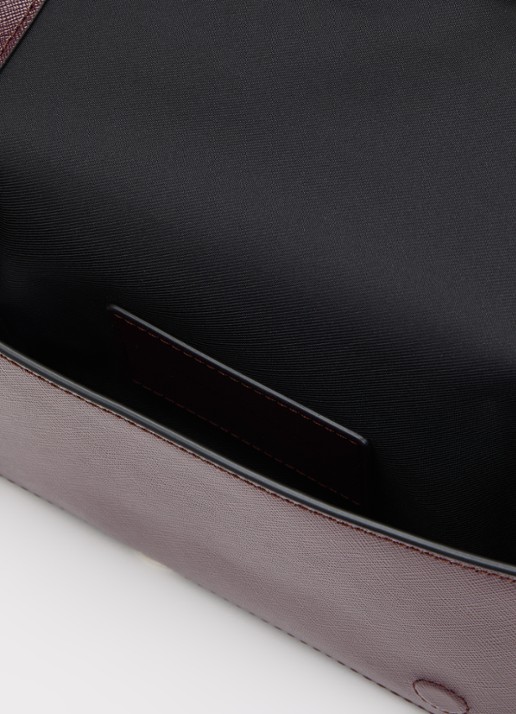 Marc Jacobs The Snapshot Wallet On Chain clutch van lakleer met afneembare schouderriem - detail 2 zwart