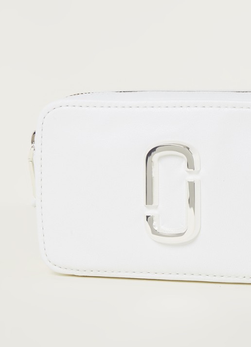 Marc Jacobs The Softshot DTM cameratas van kalfsleer - detail 4 wit