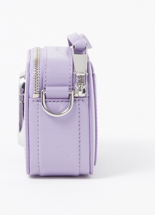 Marc Jacobs The Utility Snapshot crossbodytas van leer met logo - detail 4 lila