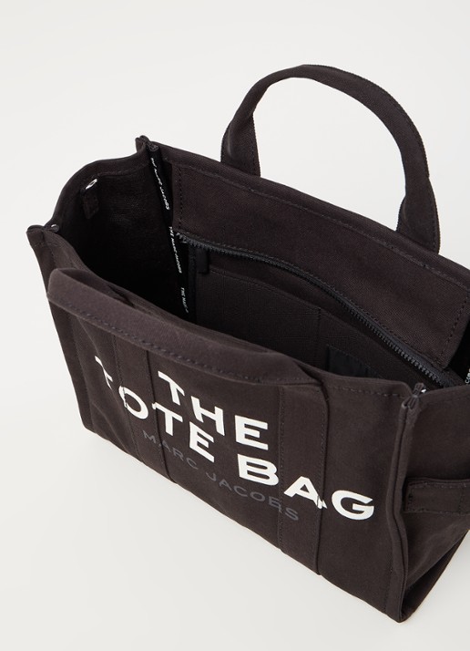 Marc Jacobs Traveler Small handtas van canvas - detail 2 zwart