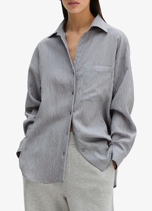Marc O'Polo Blouse met streepprint en borstzak
