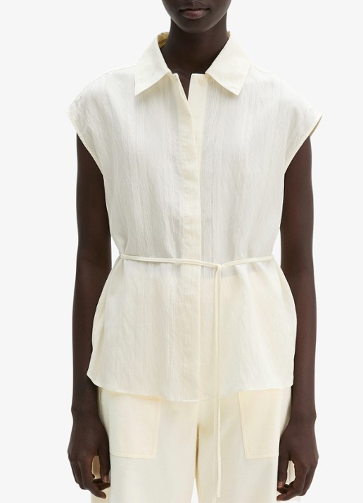 Marc O'Polo Blouse met strikceintuur en vlindermouw