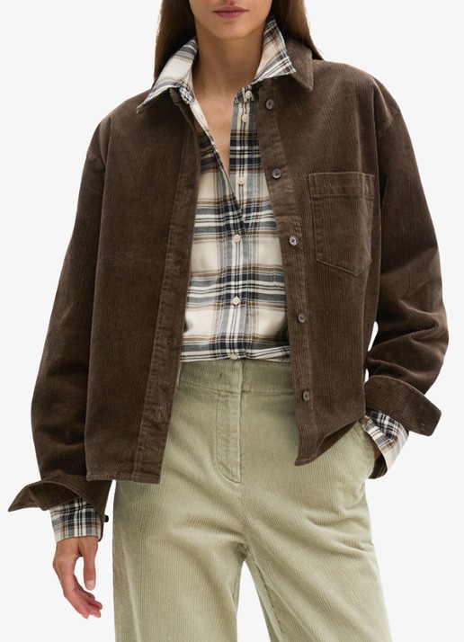 Marc O'Polo Blouse van coduroy met borstzak