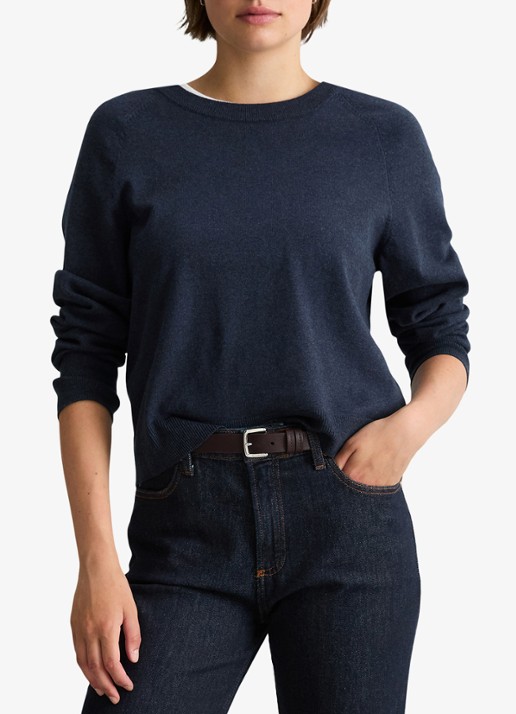 Marc O'Polo Denim Fijngebreide sweater met gemêleerd dessin