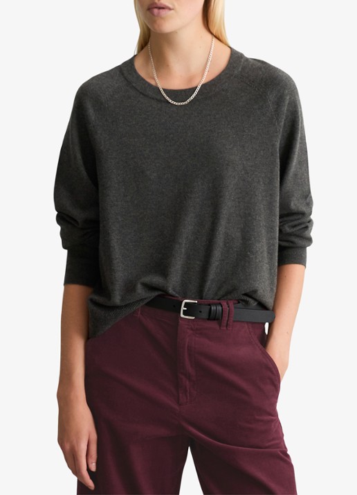 Marc O'Polo Denim Fijngebreide sweater met gemêleerd dessin