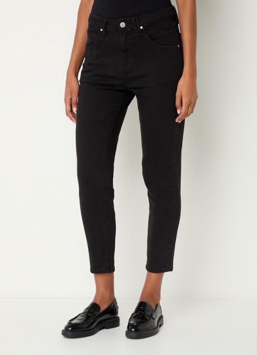 Marc O'Polo Denim Freja high waist tapered fit jeans van  katoen