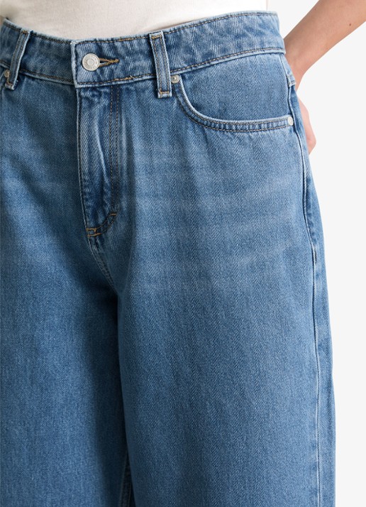 Marc O'Polo Denim High waist balloon fit jeans met steekzakken - detail 5 indigo