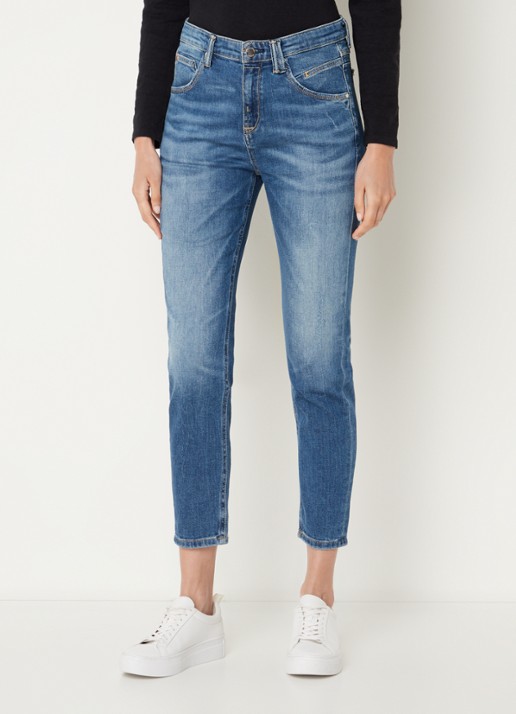 Marc O'Polo Denim High waist slim fit jeans van  katoen met medium wassing